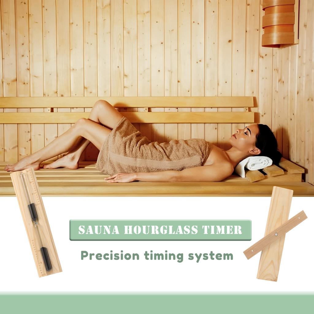 15 Minutes Saunas Sand Timer Wooden Glass Hourglass Timer High Precision Sauna Hourglass Sand Timer For Restaurant Bath SPA