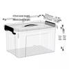 Jin Xun Transparente Kunststoff-Aufbewahrungsbox mit Griff