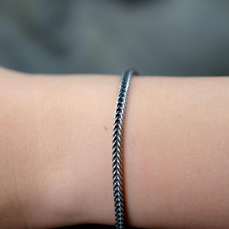 HARANG HR 192B_Silver Chain Bracelet