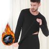 Lenjerie termică pentru bărbați Călduroasă căptușită cu fleece Set maiou și pantaloni lungi Set strat de bază casual pentru vreme rece