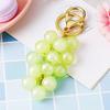 Keychain Pendant Transparent Grape Shape Acrylic Key Chain with with Lobster Clasp Easy To Hang Key Holder Backpack Car Accessory