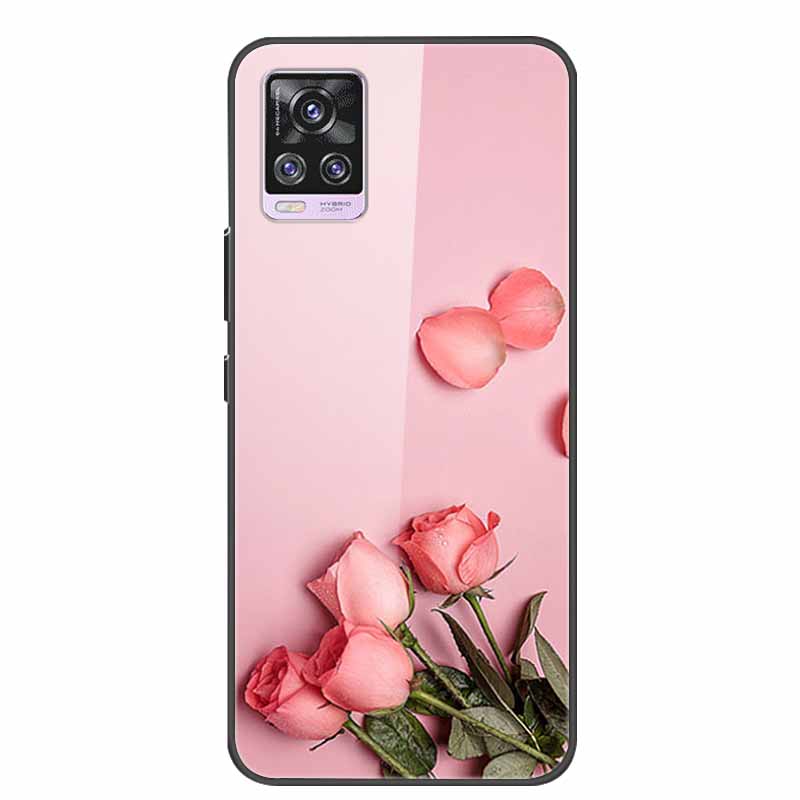 For Vivo V20 Pro Phone Case V 20 Pro Soft Bumper Tempered Glass Hard Back Covers Cases For Vivo V20 Pro Case 6.44" Coque Fundas