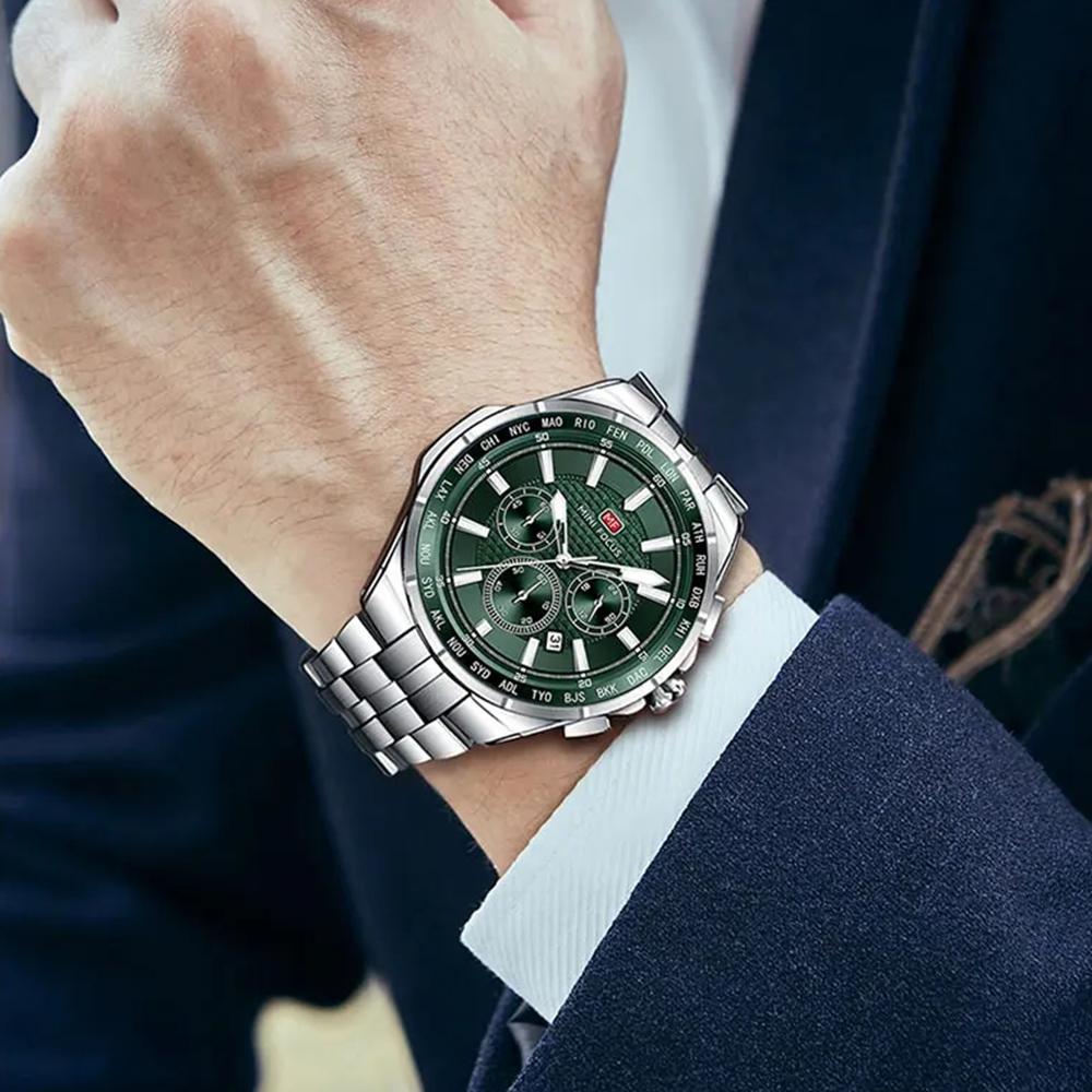 Casual Men's Quartz Watch Chronograph Calendar Luminous Waterproof Elegant Business Watches