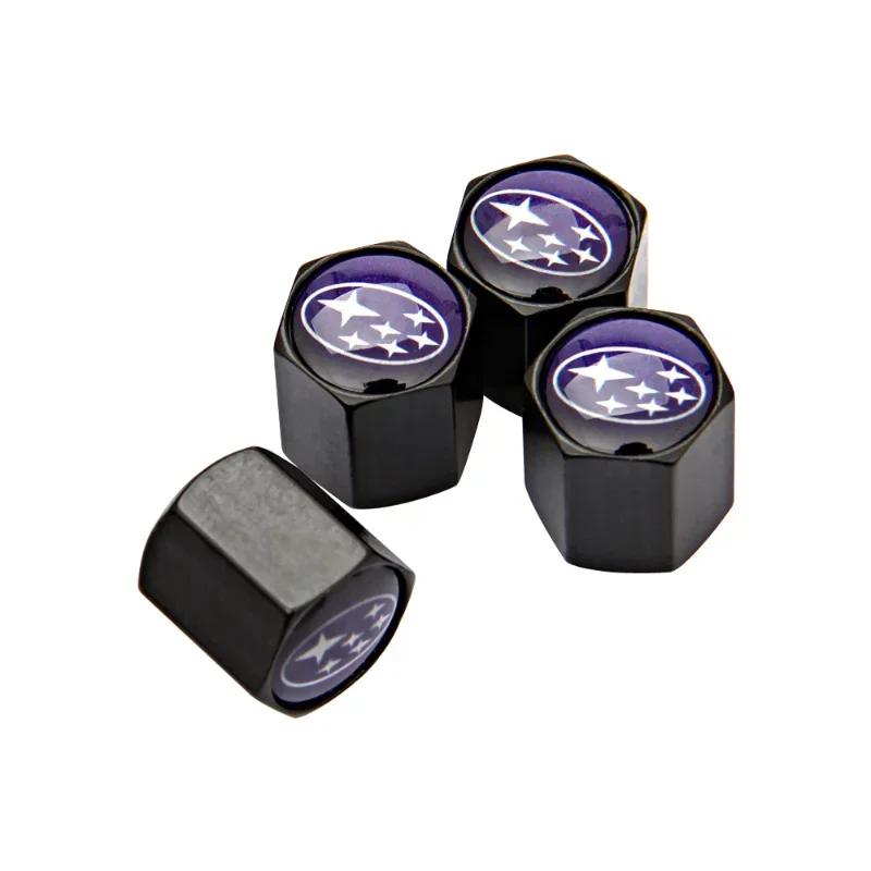 for Subaru Forester XV Tribeca Outback Impreza Legacy STI WRX BRZ Metal Car Tire Valve Caps Styling Auto Wheel Decoration