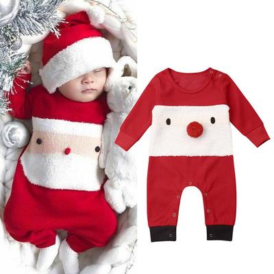 santa romper baby
