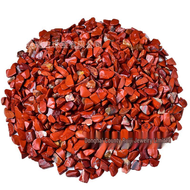 

Natural Red Jasper Rough Stone: Demagnetizing Crystal Gravel for Mandalas, Gemstones, Five Elements, Garden Decor. 3-5mm 100g яшмовый/красный