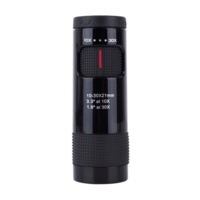 LUXUN 10-30x21 Pocket Monocular: Variable Magnification, High-Definition, Three Colors, Portable for Outdoor Use