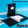 Set of 2 Thick A4 Plastic File Boxes for Storing Personnel And Financial Documents