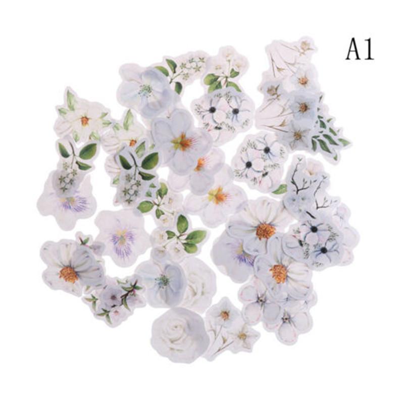 45PCS Cute Diary Flower Decor Stickers Scrapbooking Stationery Supply 8 STYLES 45PCS Cute Diary Flower Decor Stickers Scrapbooking Stationery Supply 8 STYLES