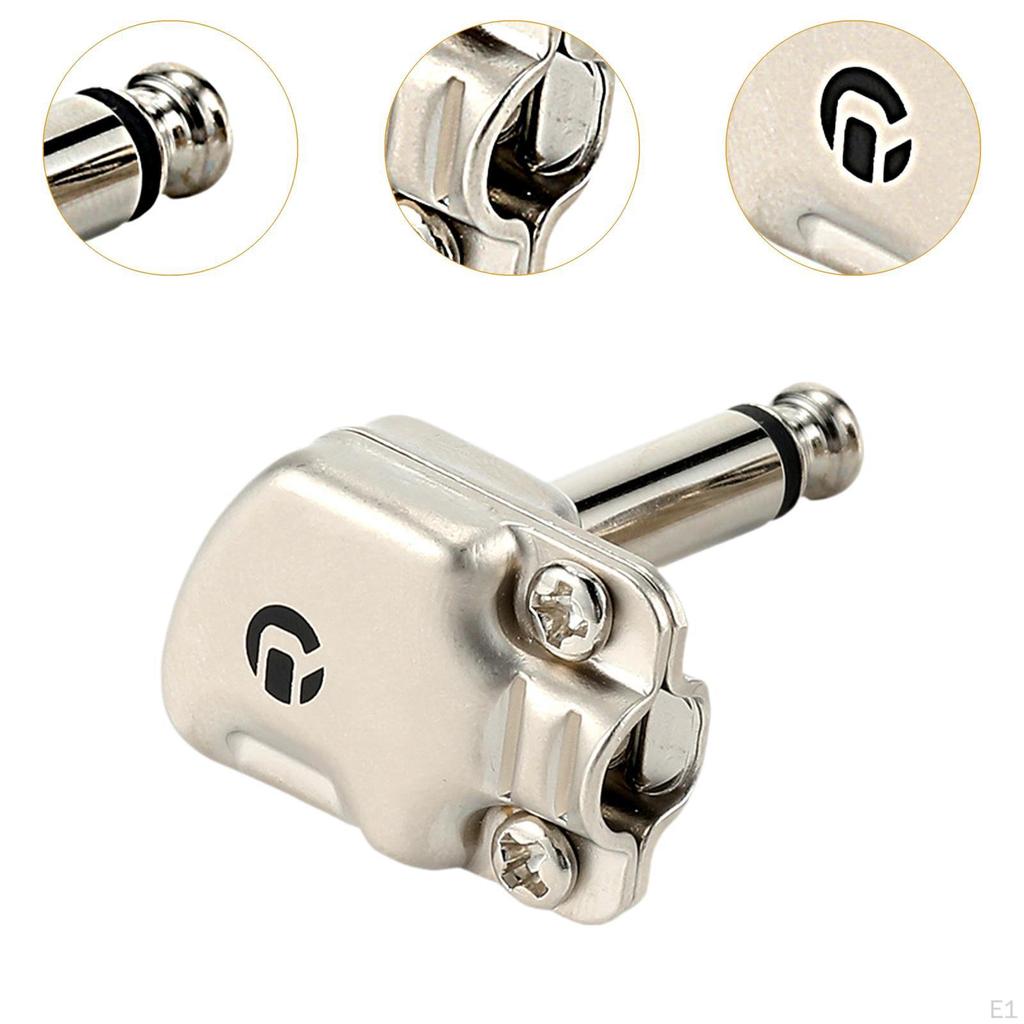 Guitar Effects Pedal Connector Jack Plug 6.35mm 1/4 Inch Right Angle DIY