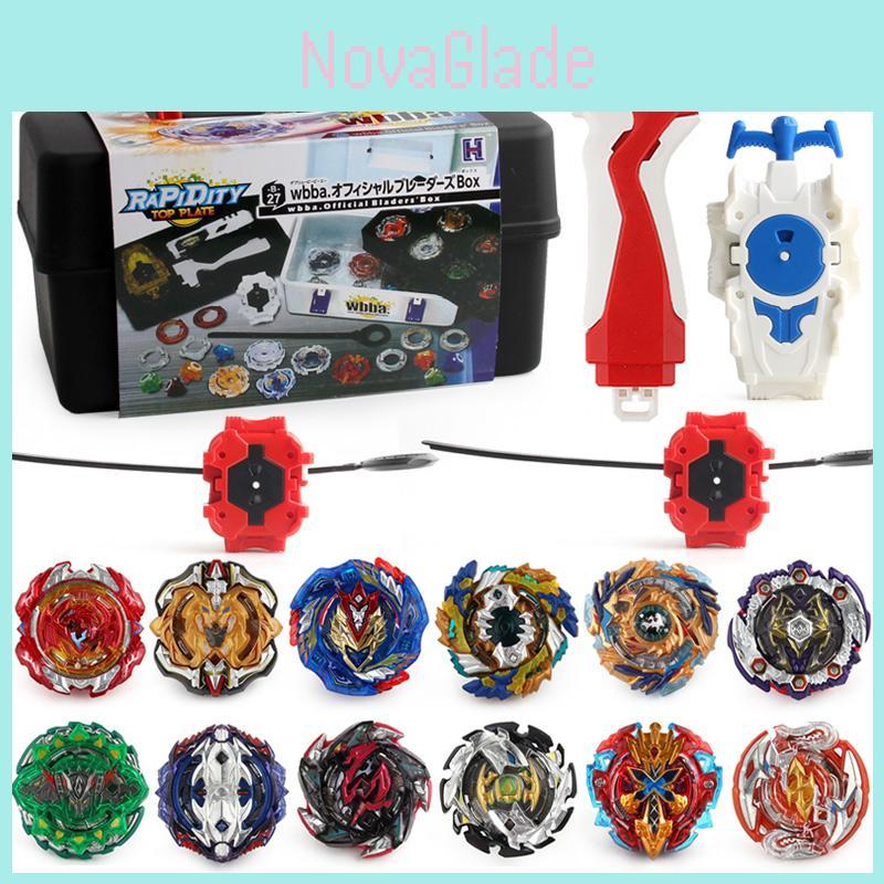 Set Versatile 12 Pezzi Beyblade Giroscopio Portatile B122 B125 B127 E Comoda Custodia