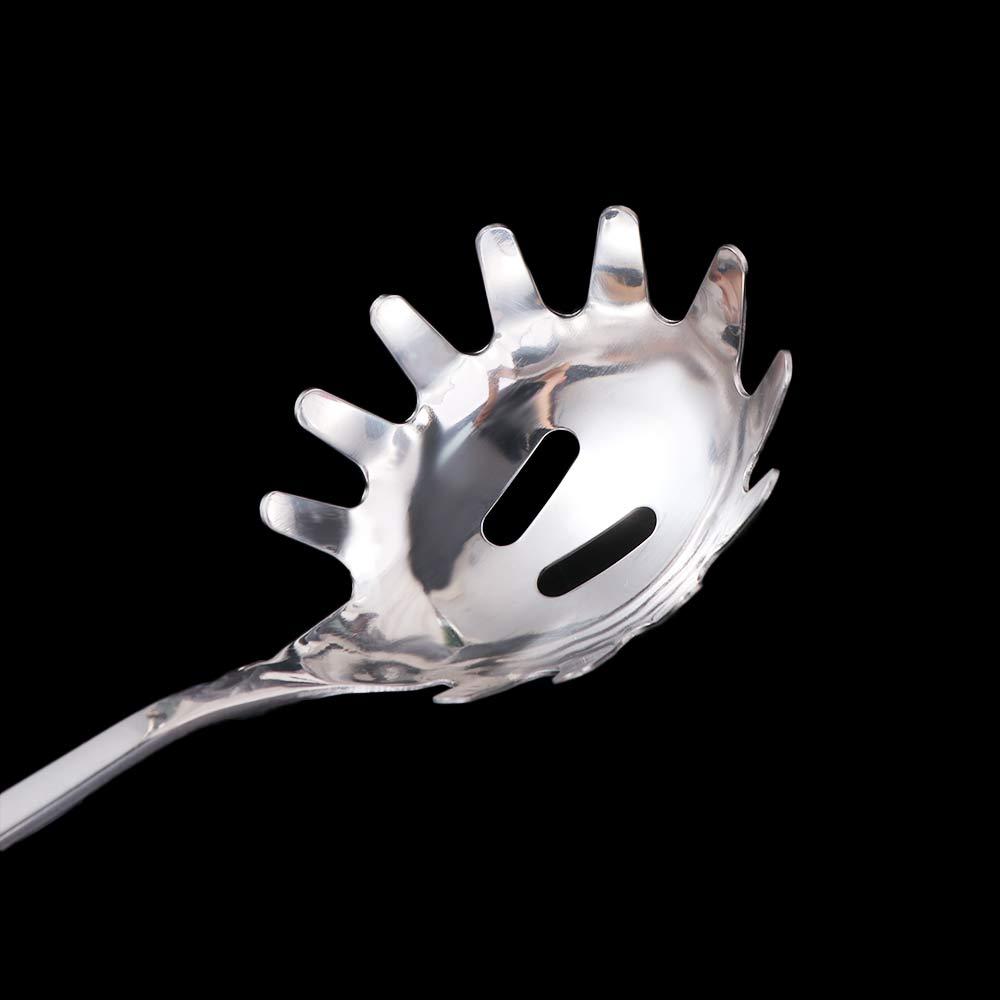 Long Handle Pasta Scoop Stainless Steel Vermicelli Spoon Colander Noodle Strainer Kitchen