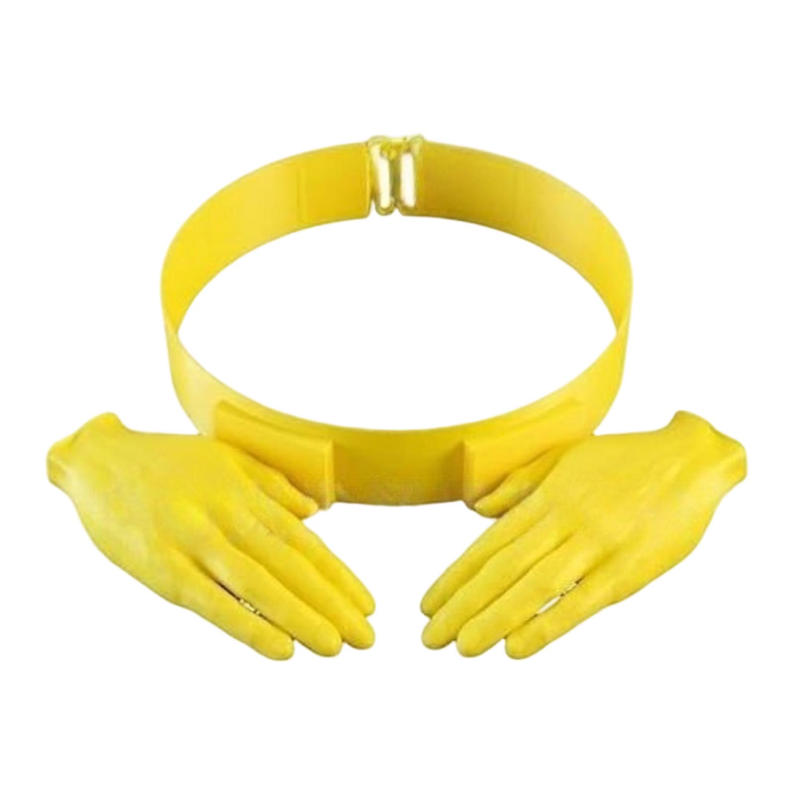 

Hand Shape Sun Hat Outdoor Novelty Shade Cap One Size жовтий