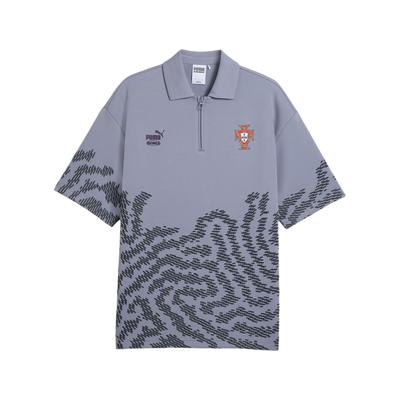 X Fpf Collaboration Badge Half-Zip Short Sleeve Polo Shirt Unisex Tops 635103-65