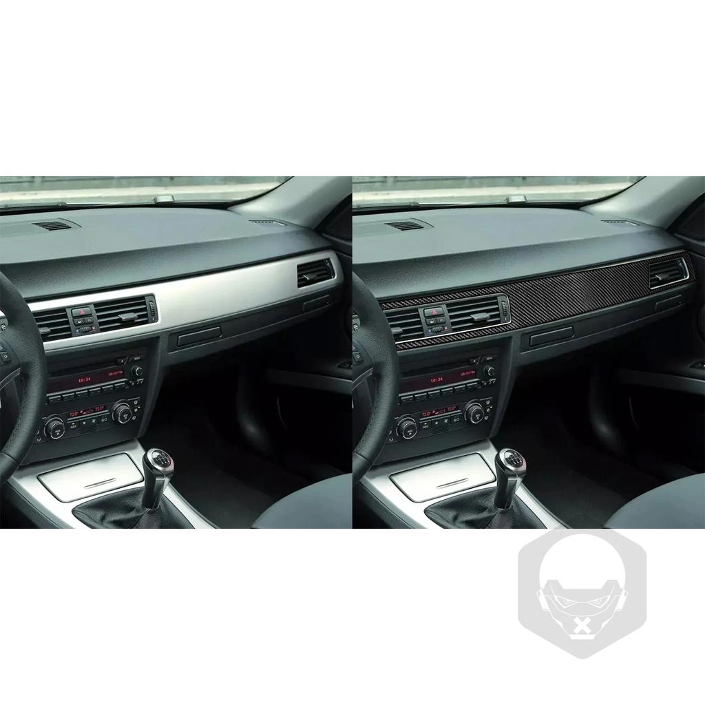 For BMW 3 Series E90 2006-2008 Carbon Fiber Center Dash Air Outlet Decorative Cover Car Interiors Accessories Decoration