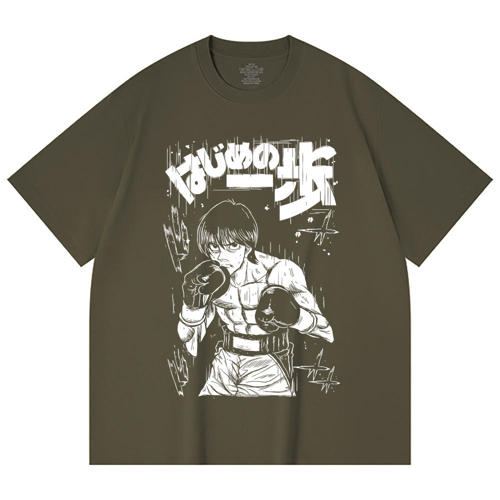 230 Gsm 100% Cotton Hajime No Ippo V9 Ichiro Print Unisex Heavy Cotton T Shirt