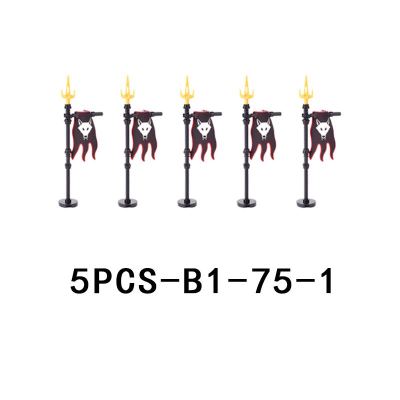 Medieval Castle Knight Figures Weapon Building Blocks Military Army Soldier Flag Shield Cloak Legion Accessories Bricks Toy Gift