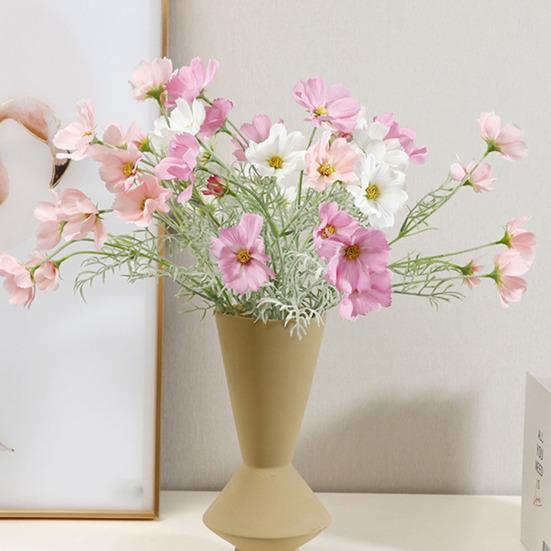 Künstliche Cosmeenblumen 23" Kunstseide Cosmeenblütenstiel Kunstblumen-Arrangements für DIY Hochzeitssträuße Heim-Büro Tischvasen-Dekoration
