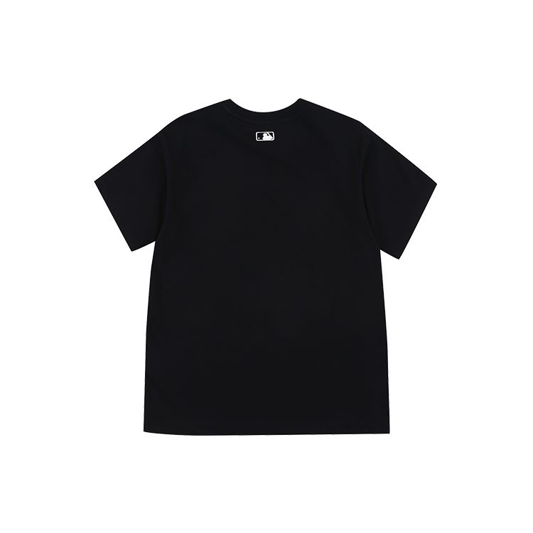 MLB New York Yankees Logo Print American Vintage Loose Casual Crew Neck Short Sleeve T-Shirt Unisex T-Shirt Black 31TS32131-50L