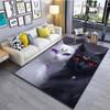 Black Cat and White Cat Printed Carpet for Living Room Bedroom Bedside Bathroom Floor Mat Area Rug Sofa Mat Home Decor