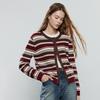 Chuyu Women's Striped Knit Cardigan