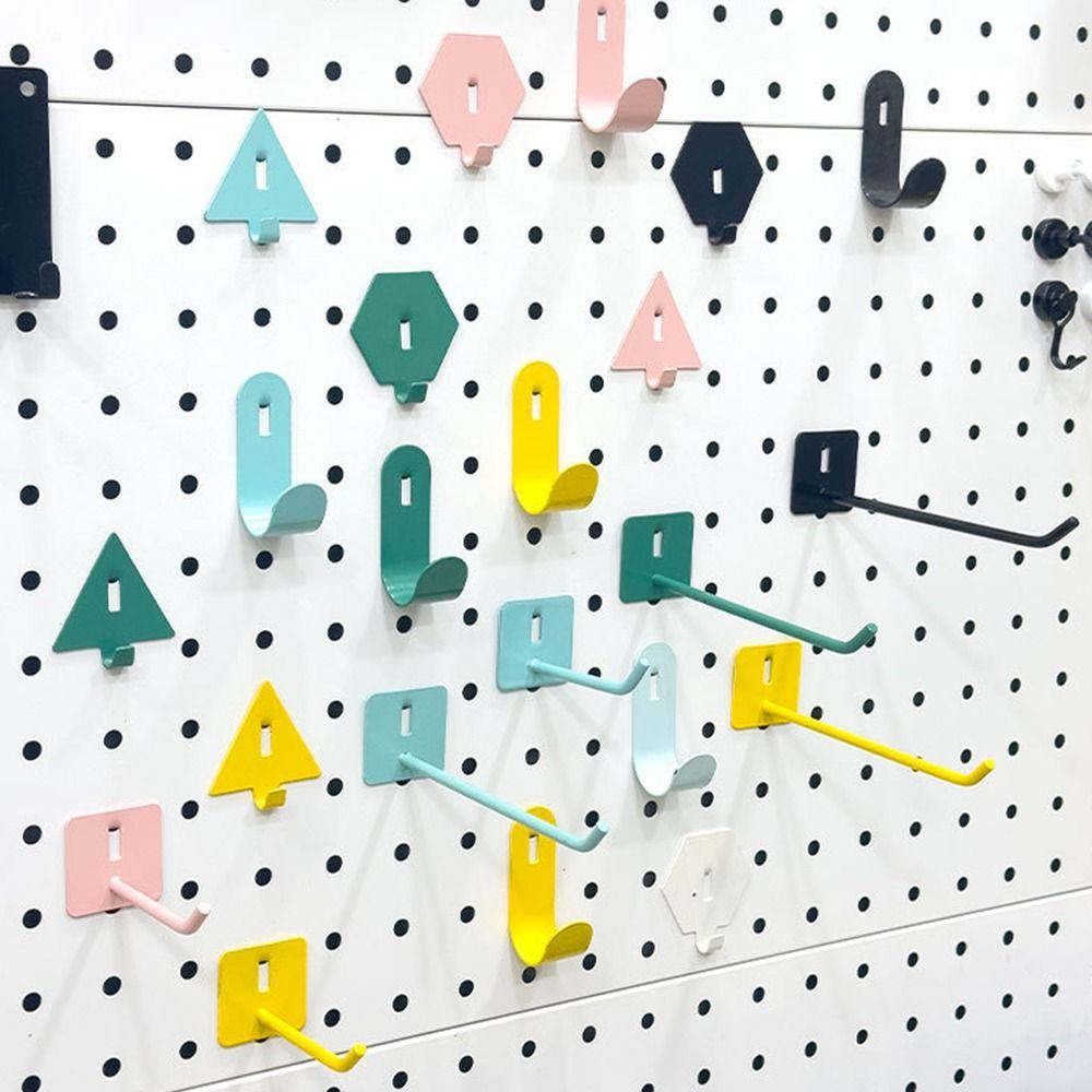 5pcs/set Goods Shelf Slatwall Hook Display Hooks Hole Board Hook Holder Convenient Storage Racks