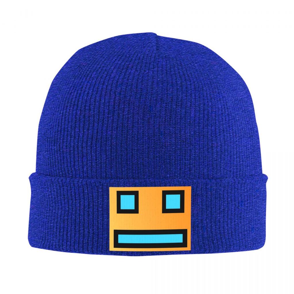 Geometry Cube Gaming Dash Warm Knitted Cap Winter Knit Bonnet Hat Skullies Beanies Hip Hop Caps for Unisex