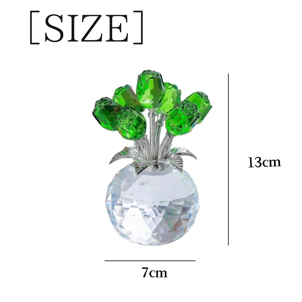 SCGEHA Crystal Rose Never Perfect As a Gift for Made of Available In 8 Colors Figurine, Withers, Longevity, Celebrations, Anniversaries, Mother's Day,