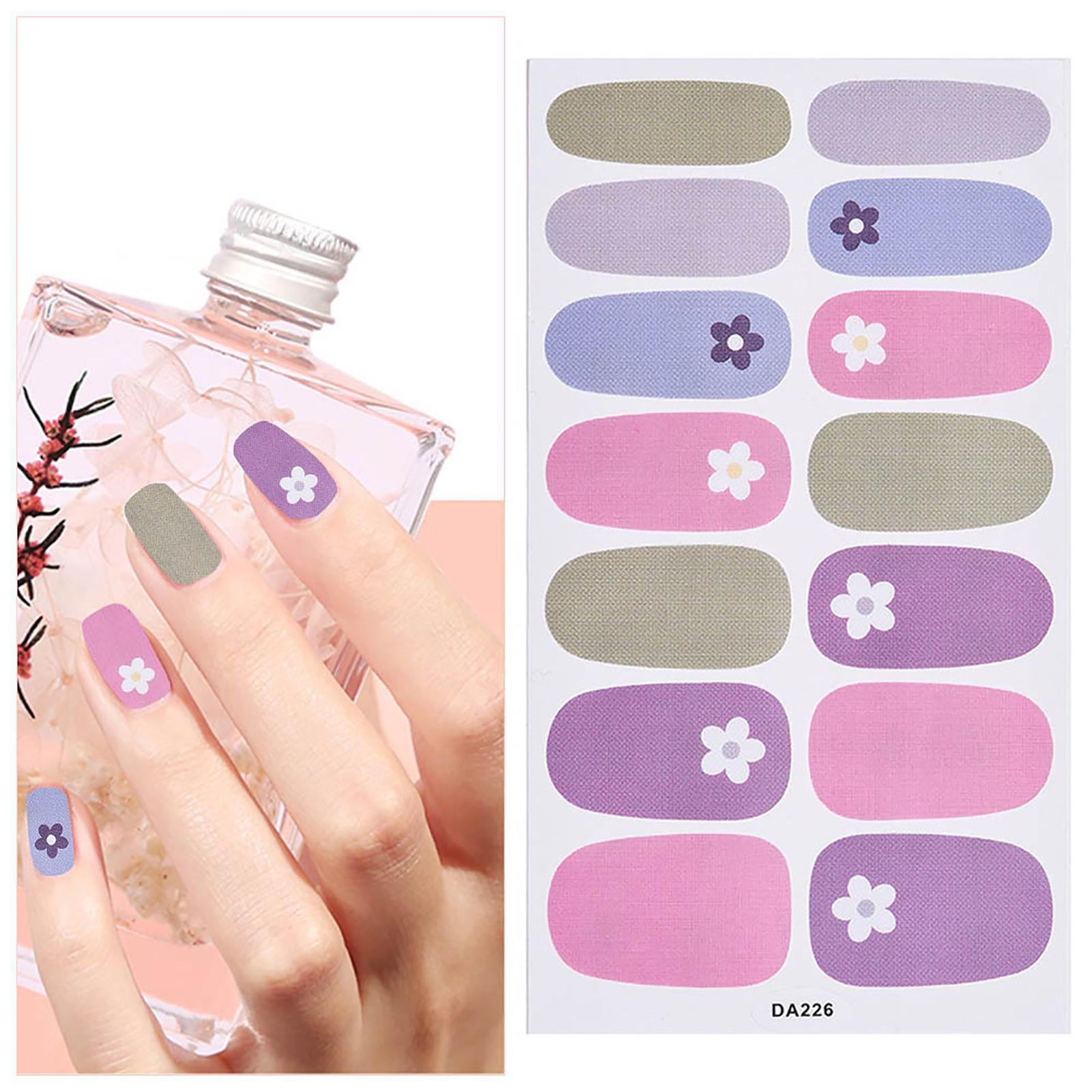 

Решетка для ногтей, цветной блеск, лак для ногтей, наклейка, полная наклейка