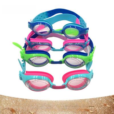 Children's Waterproof & Anti-Fog Silicone Swim Goggles - Girls' Swimming Equipment.