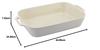Staub Rectangular Dish, Ivory, 34 x 24 cm, Ceramic Gratin Dish, Oven and Microwave Safe [Official Japanese Product] Dish 40511-887