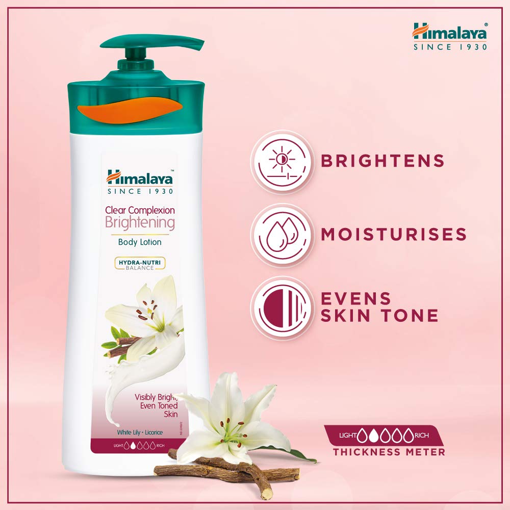 Himalaya Clear Complexion Brightening Body Lotion For Normal Skin 400ml Unisex Glow Radiance