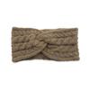 Fascia per capelli a treccia doppia europea e americana con paraorecchie - Accessorio per capelli in finta lana di visone per autunno/inverno caldo