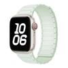 Blassminzgrünes magnetisches gewebtes Silikonarmband für Apple Watch Series 1-10