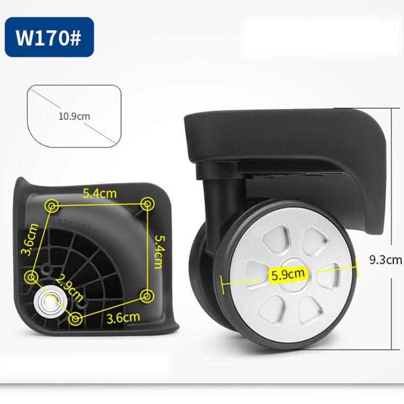 Upgrade Your Suitcase with Swivel Caster Replacement Wheels Smooth Rolling Bag Parts Accessories