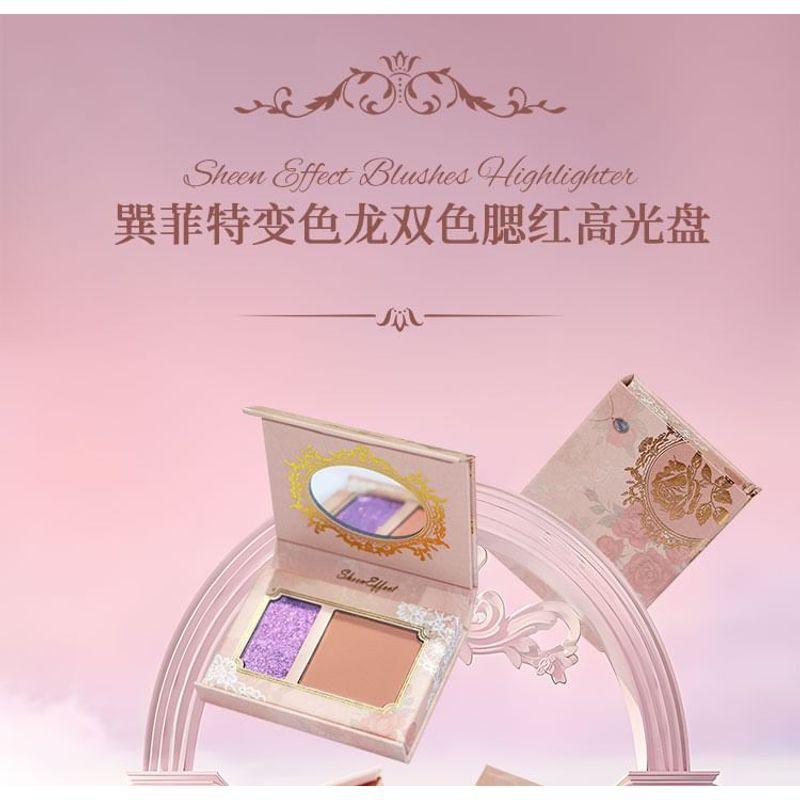 SheenEffect - Chameleon Highlighter & Cheek Blusher Palette - 4 Colors