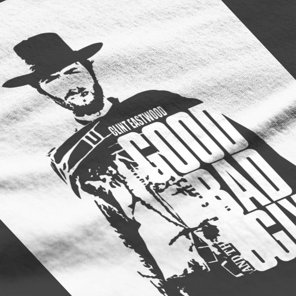 Clint Eastwood The Bad And The Ugly T-Shirt Men  Casual 100% Cotton Tees  T Shirts Adult Clothing
