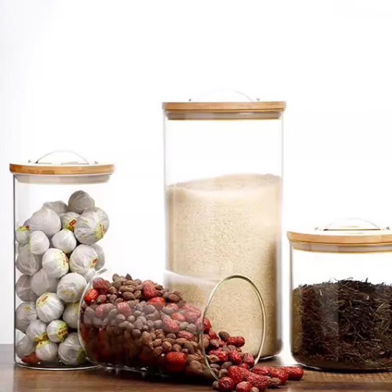 Large Capacity Glass Storage Jar with Airtight Lid