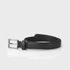 MISTICA Unisex 24mm Solid Casual Belt MU047BK