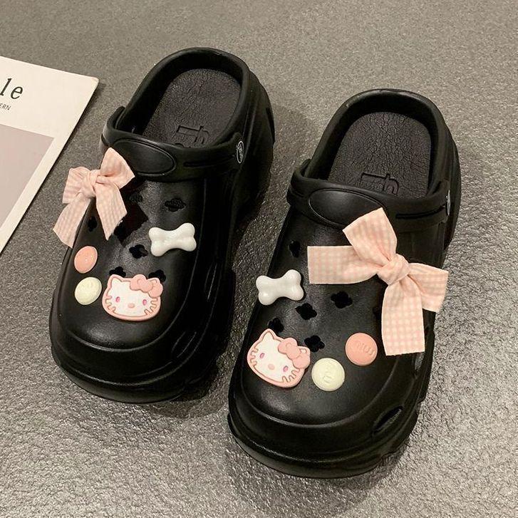 Women's 2023 Summer Thick-Soled Hole Shoes - Cute, Versatile, Cool Slippers