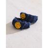 Eetit Creative Blue Denim Flower C Shape Hoop Earrings Women Stainless Steel Popular Jewelry Autumn & Winter New 2025 Wholesale
