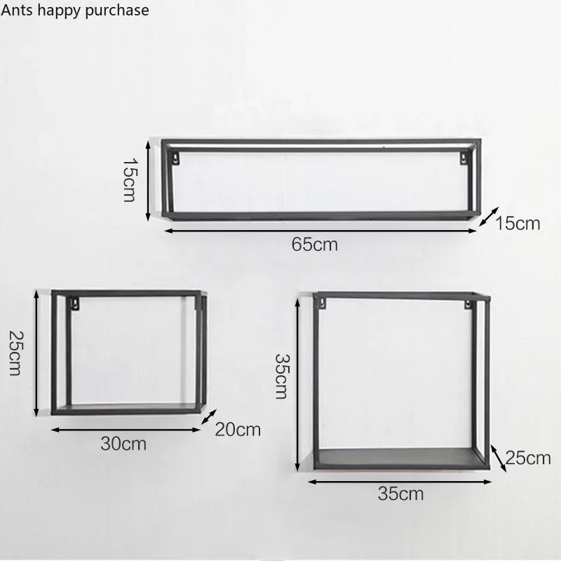 Gold Storage Racks Hanging Decor Storage Box Flower Pot House Storage Rack Wall Book Figurines Display Crafts Shelves shelf
