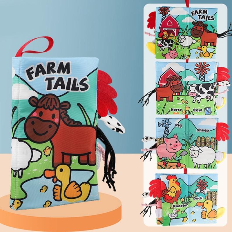 Soft Cloth Books for Toddlers Early Education Supplies Touch and Feel Books for Early Children Development