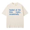 Hot Sale Classic Quote Heated Rivalry Heated All The Time Rivalry Occasionally Print T-shirt Unisex Women Fashion Oversized T Shirt