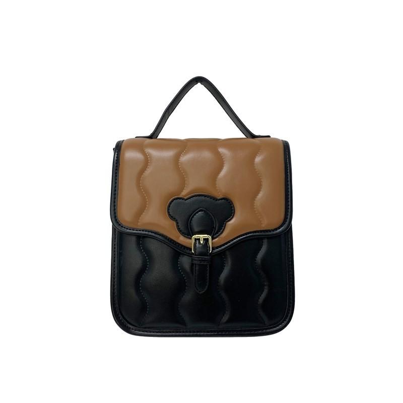 Stylish Youthful And Pu Material Wave Pattern Backpack Ideal For Boys And Girls