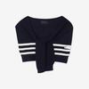 2nd Skin Cotton Modal Stripe Cardigan Muffler Adwsa3100