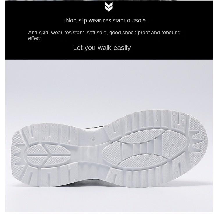 Men's Shoes Summer Breathable Mesh Sports Shoes Trend Matching Small White Shoes To Increase Leisure Running Daddy Tide Shoes