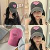 Fashionable Black Baseball Cap With Stylish Lettering And Adjustable Cotton Fit