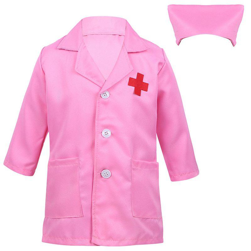 Coat Fancy Doctor Dress Up Costume Kids Boys Girls Nurse Paramedic Uniform Scrub