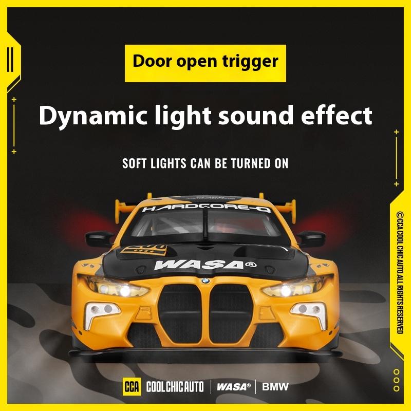 1/24 Scale BMW M4 GT3 WASA Racing Series Alloy Metal Diecast Model Car DIY Design Collection Decoration Boutique Trendy Gifts for Boys